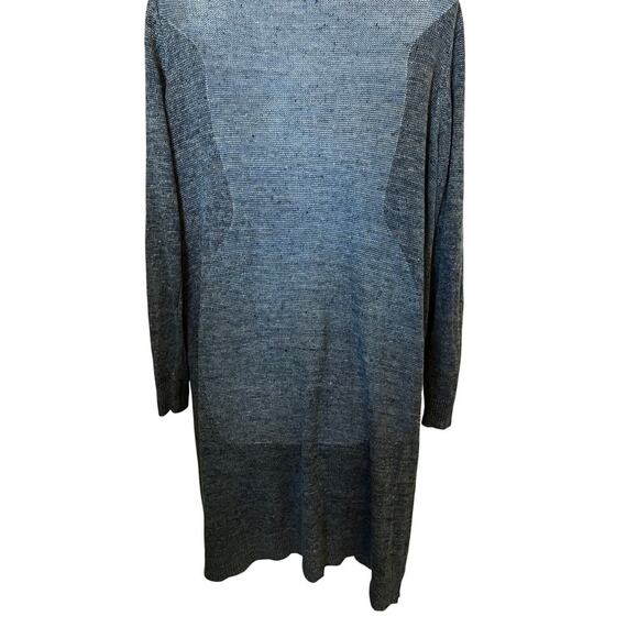 Vtg Eileen Fisher Organic Linen Button Down Cardigan Blue  2X - Picture 9 of 10